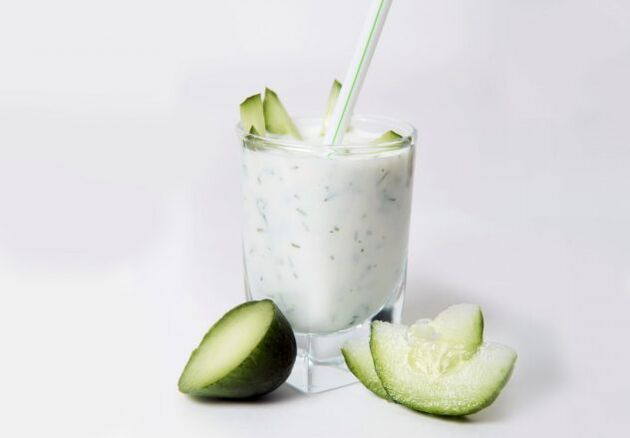 Cucumber-kefir diet